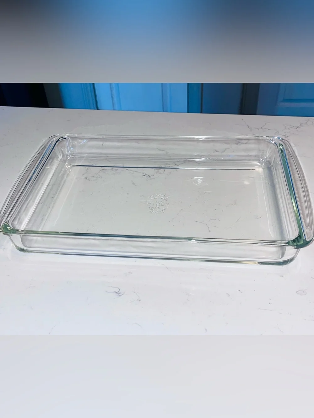 Vintage 70’s Pyrex by Corning 233 clear glass rectangle baking dish 13.5 x 9
